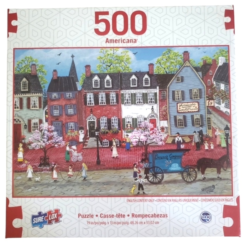 Dickens Street in May 500 Piece Jigsaw Puzzle
